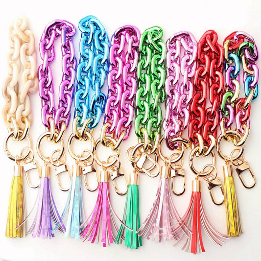 COLORFUL BRACELET BRIGHT COLOR KEYCHAIN