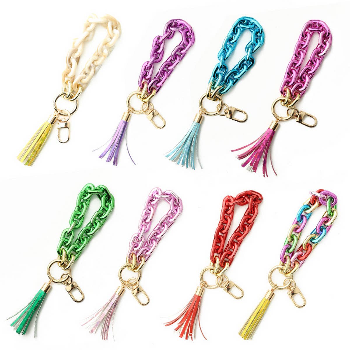 COLORFUL BRACELET BRIGHT COLOR KEYCHAIN