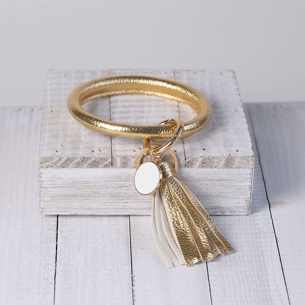 Lauren Lane Halo Tassel Bracelet Keyring