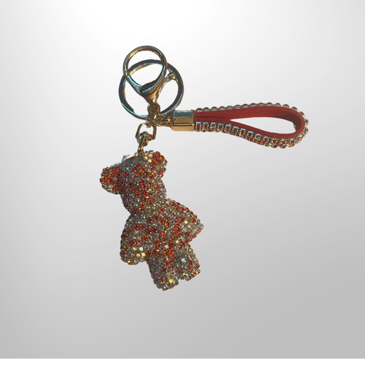 Cute Blinggy Teddybear Keychain